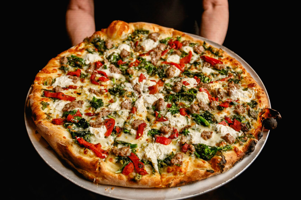 Pizza Fall River MA hand tossed pizza fresh toppings Minerva’s III Pizzeria