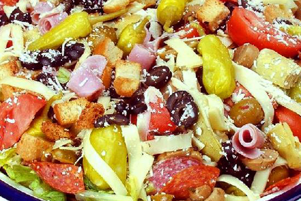 Garden salad and Caesar salad Fall River MA fresh ingredients Minerva’s III
